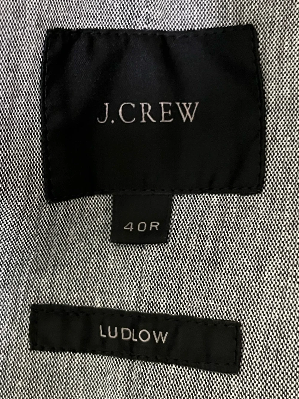 J Crew Men's Gray Cotton Blazer Somelos Fabric Single-Breasted